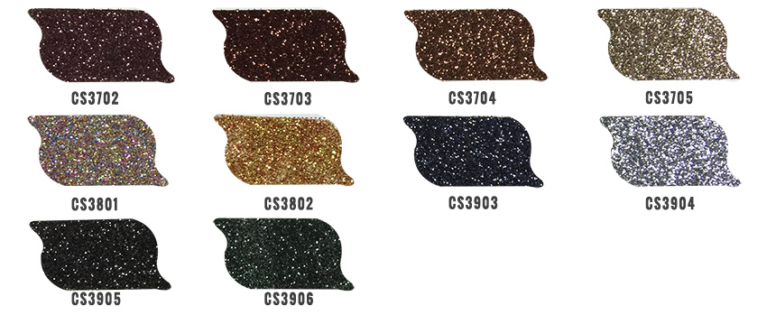 multi color glitter powder color chart