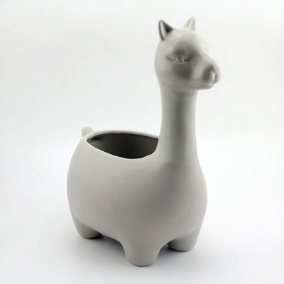 ceramic llama planter large white ceramic llama planter large white
