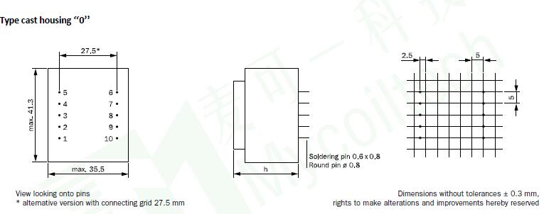 Factory direct selling EI38 encapsulated transformer