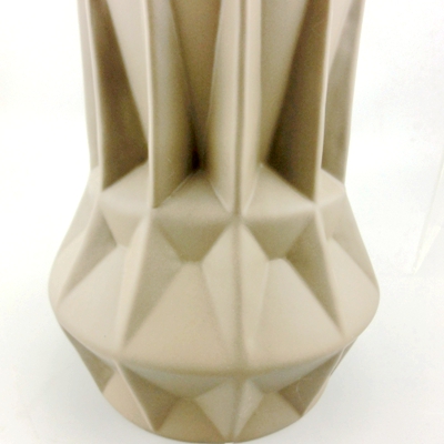 geometric ceramic vase brown geometric ceramic vase brown