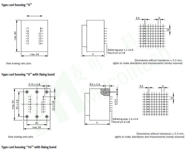 EI Encapsulated Transformer with Low Frequency and Low Profile