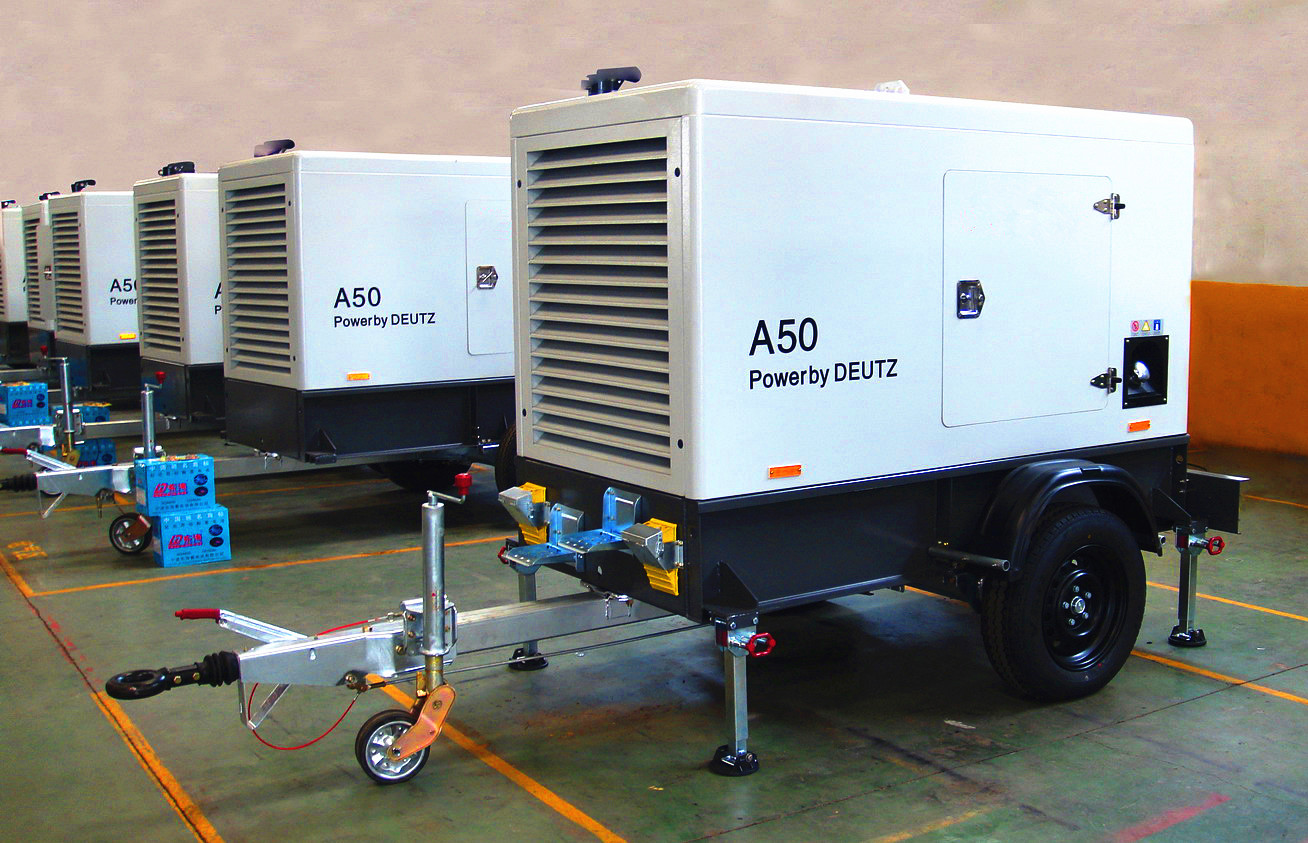 50KVA 40KW Cummins DG SET with trailer 50KVA 40KW Cummins DG SET with trailer