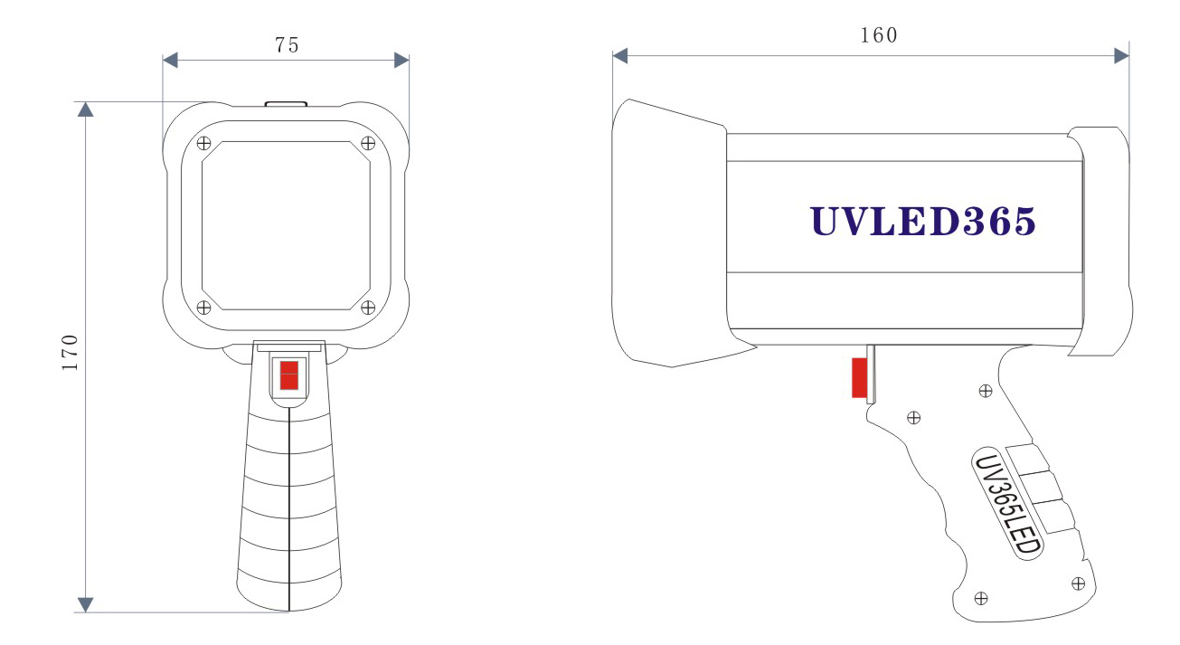 365nm UV Black Light Torch