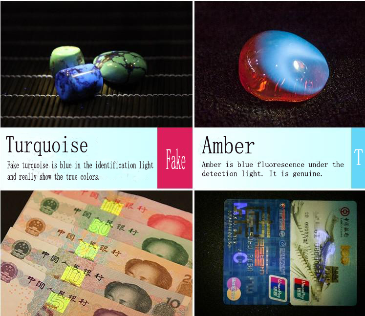 UV LED Flashlight for Amber Turquoise UV LED Flashlight for Amber Turquoise