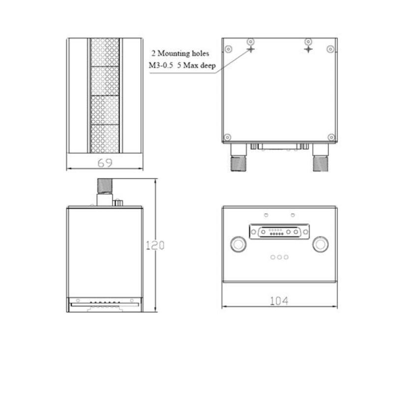 UV LED Curing System Emitting Window