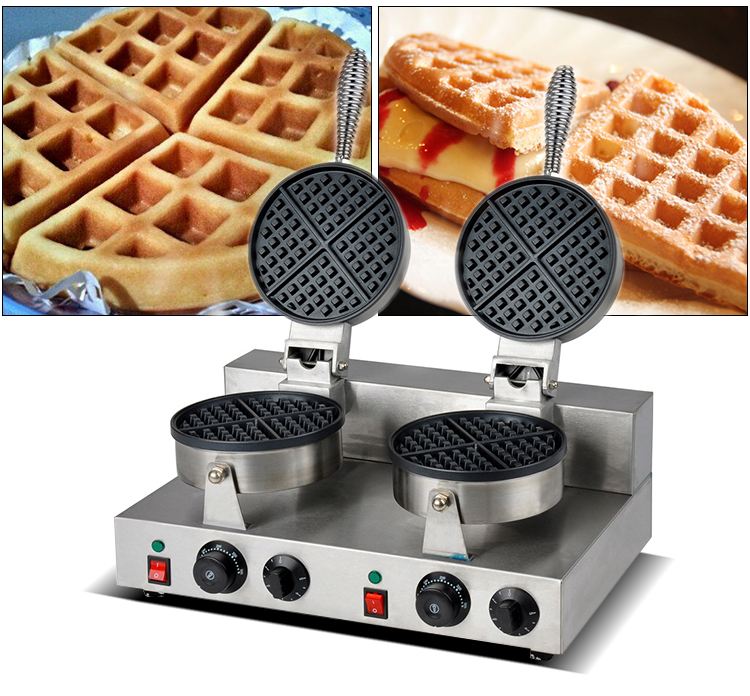 Electric bubble waffle machine