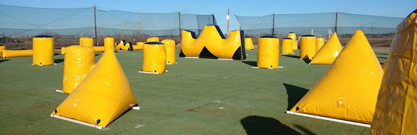 Inflatable bunkers paintball for rental
