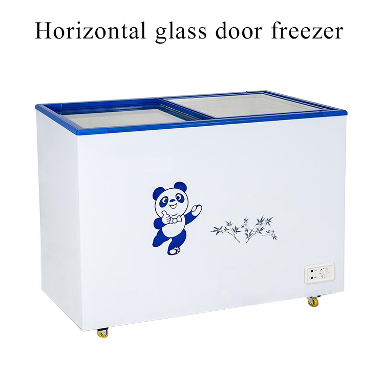 glass door chest freezer 