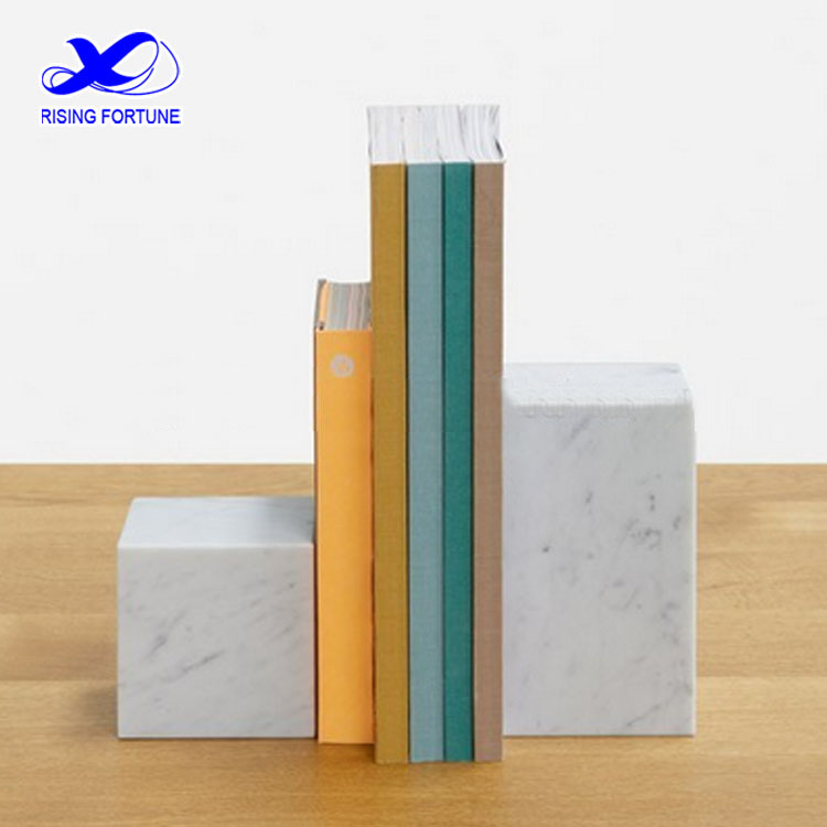 White marble bookends White marble bookends