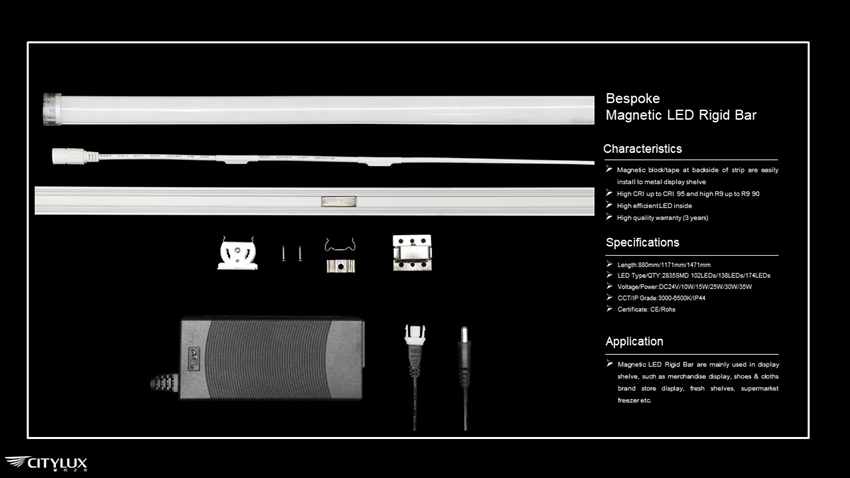 Bespoke Magnetic LED Rigid Bar Bespoke Magnetic LED Rigid Bar