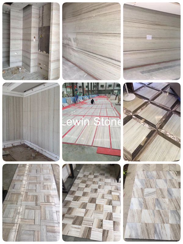 Wooden Crystal Polished Marble Slab Wooden Crystal Polished Marble Slab