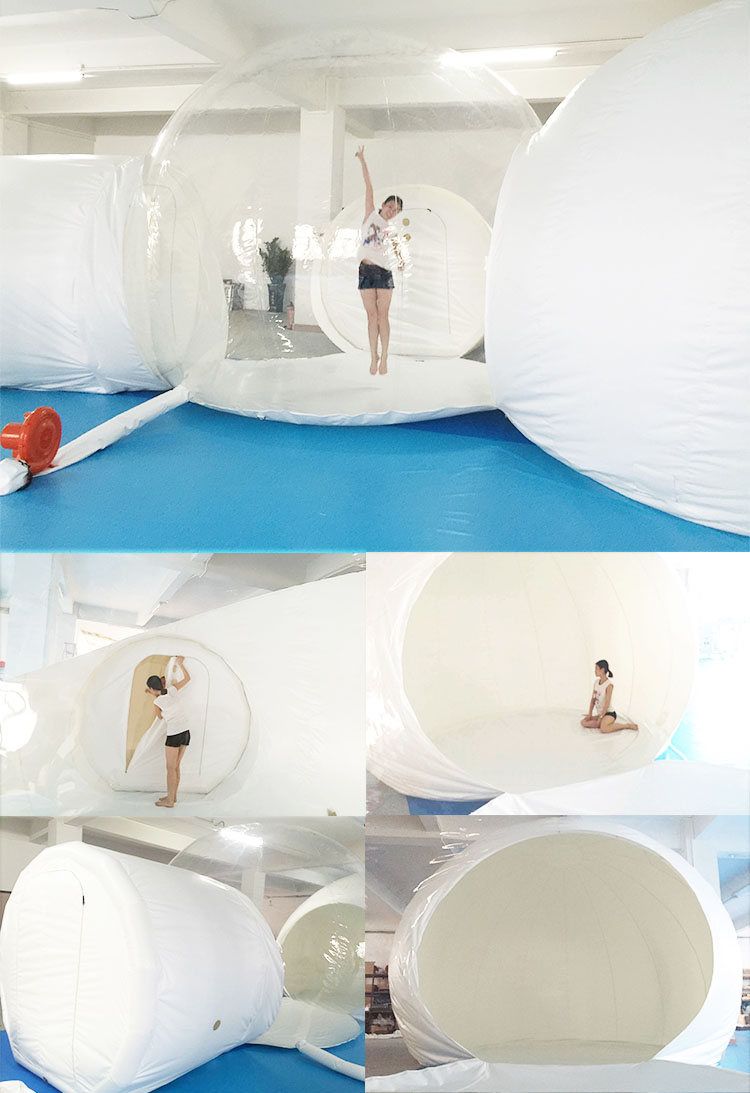 PVC Material Customized Transparent Clear Bubble Tent Inflatable Crystal Bubble Rooms For Sale