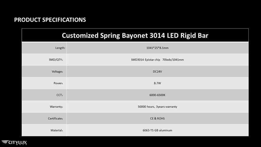 Customized Spring Bayonet 4014 LED Rigid Bar Customized Spring Bayonet 4014 LED Rigid Bar