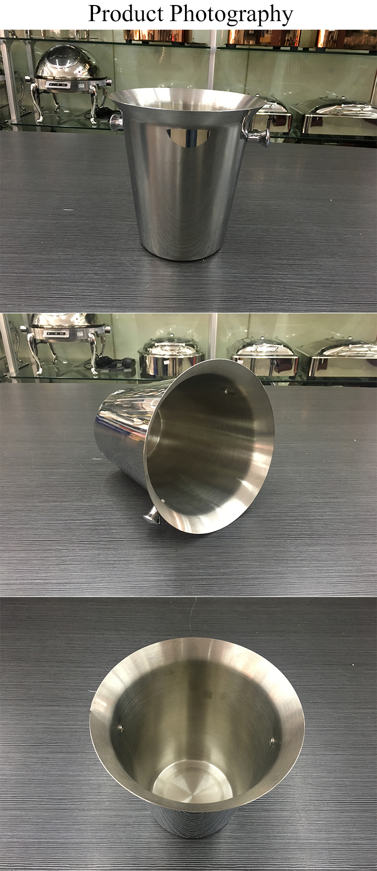 Stainless steel silver champagne bucket