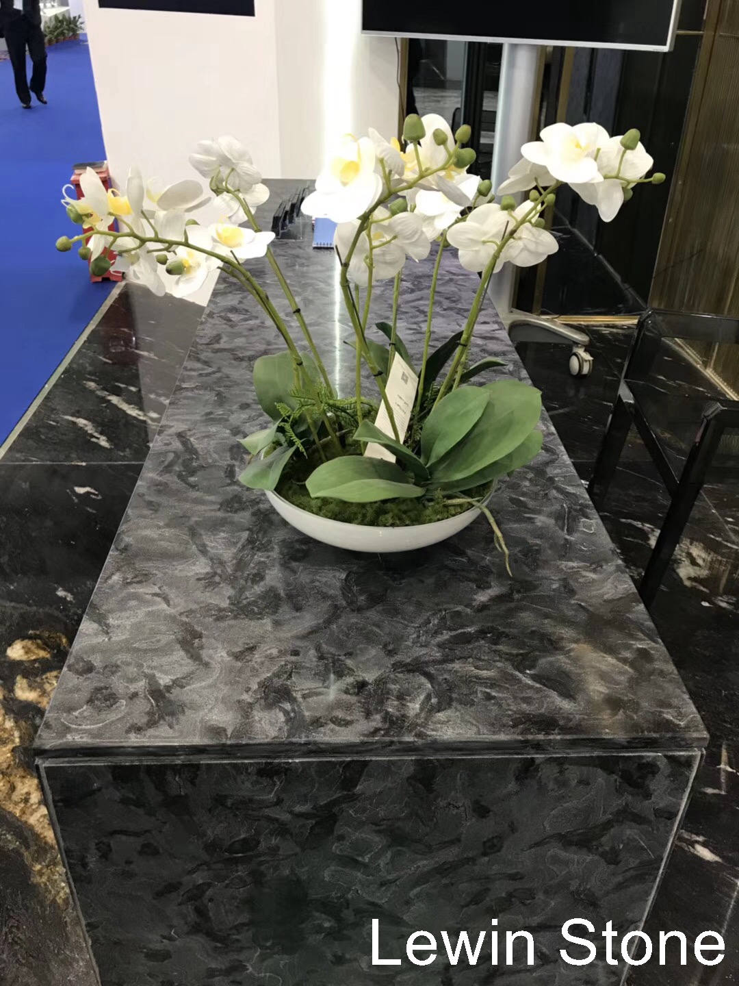 Multicolor Vein China Black Marble Slab