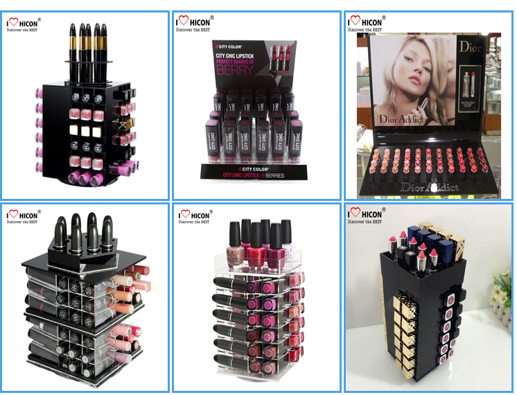 Nail Polish Make up Stands and Displays with Backlight