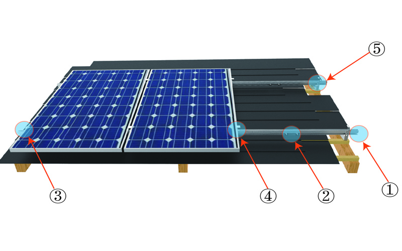 Shingle roof bracket system for solar panel