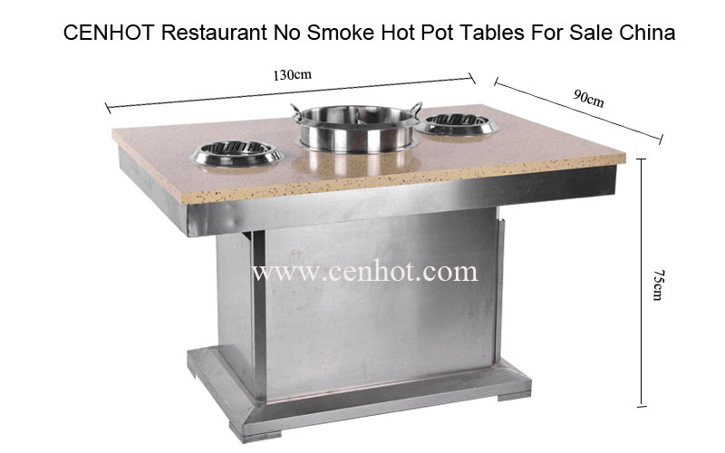 CENHOT Restaurant No Smoke Hot Pot Table size - CH-T25 CENHOT Restaurant No Smoke Hot Pot Table size - CH-T25