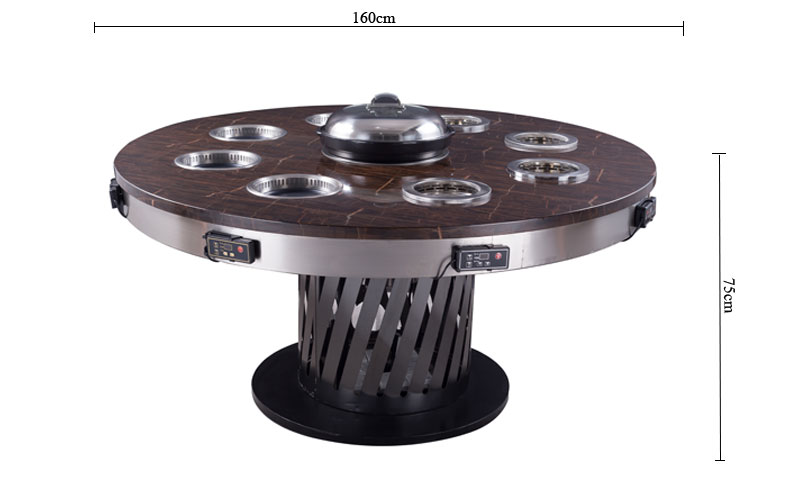 Hotpot And BBQ Table's size - CENHOT Hotpot And BBQ Table's size - CENHOT