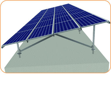 Galvanized solar panel mounting bracket