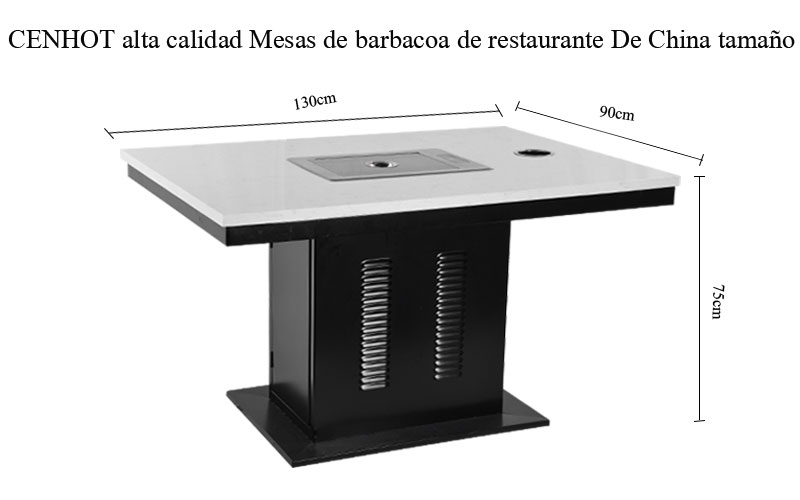 CENHOT alta calidad Mesas de barbacoa de restaurante De China tamaño CH-T27