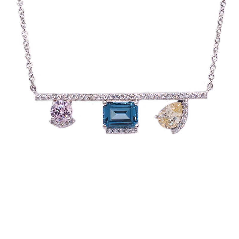 silver rhodium necklace for women silver rhodium necklace for women