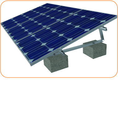 flat roof solar triangle racking 