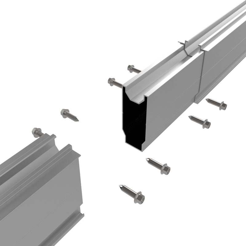 solar panel mountign aluminium rail splice solar panel mountign aluminium rail splice