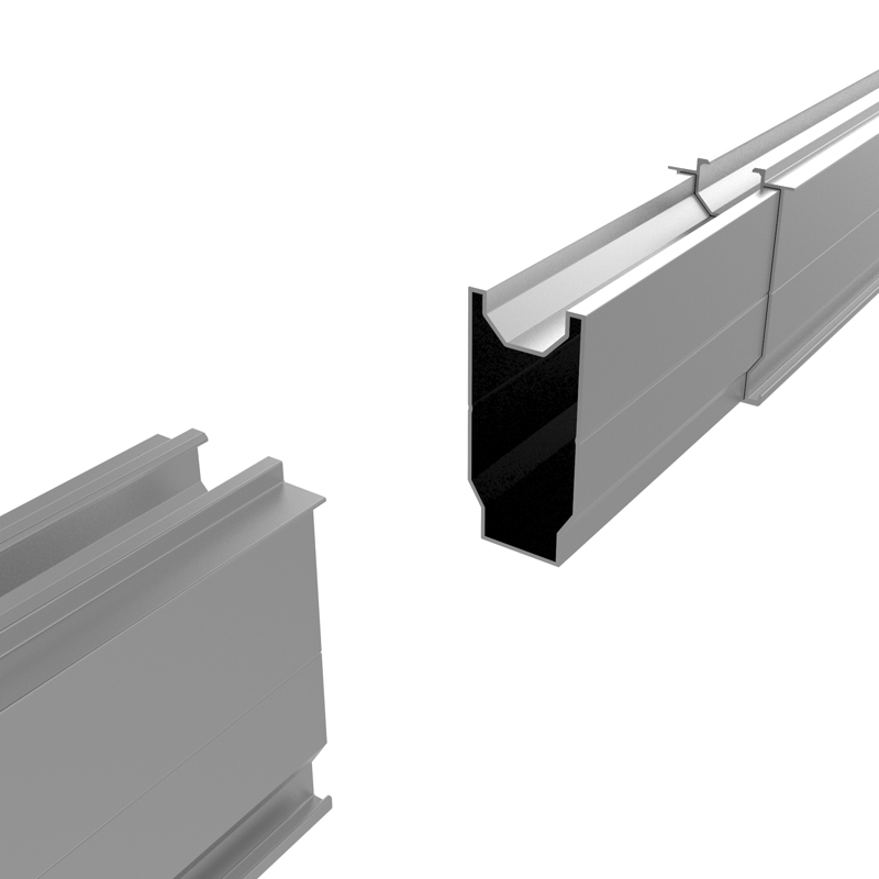 solar aluminium rail splice section