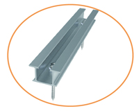 U-shaped Solar aluminum rail 