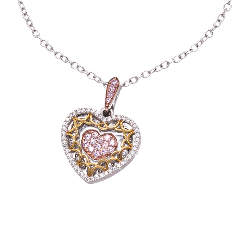 925 silver heart necklace 925 silver heart necklace