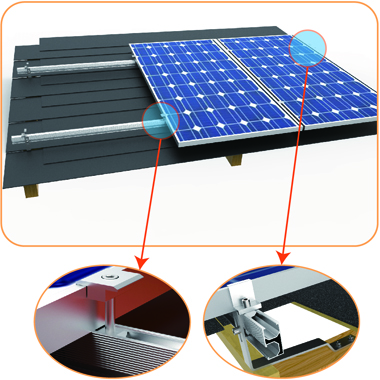 solar roof mount system