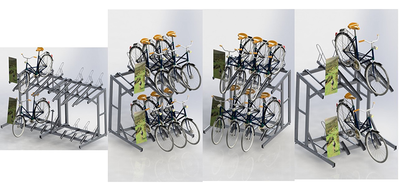 2 layers Bike Bicycle Display Stand Rack 2 layers Bike Bicycle Display Stand Rack
