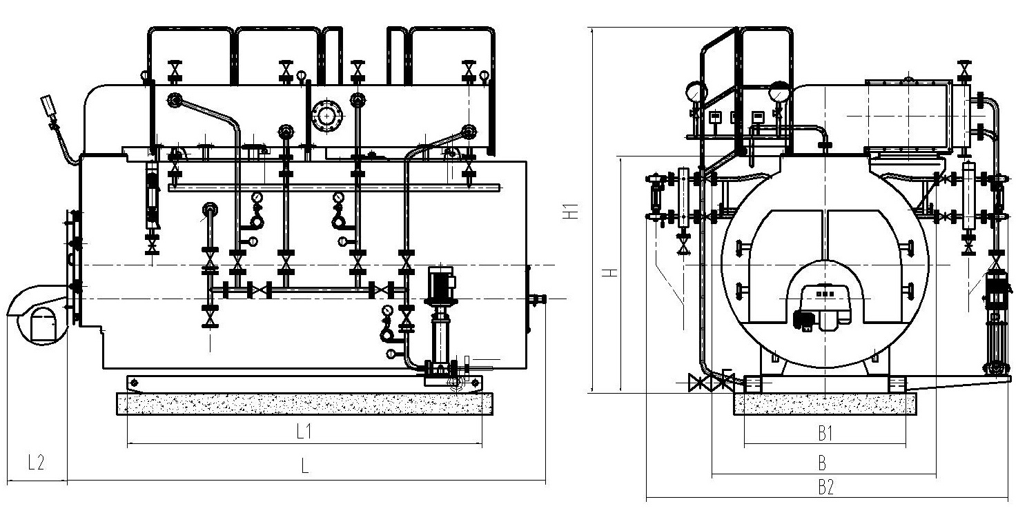 Condensing Steam Boilers Installation Diagram