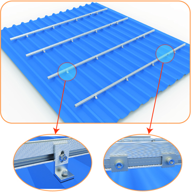 aluminium solar panel mounting rails