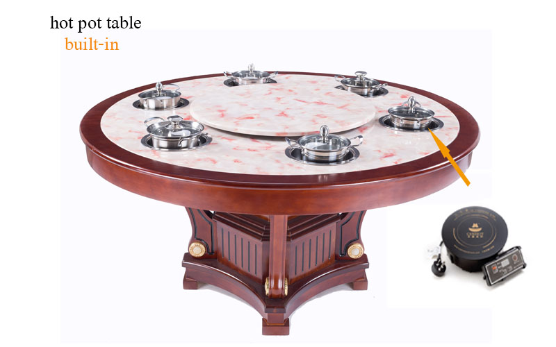 hot pot induction cooker built-in the restaurant hot pot dining table-CENHOT hot pot induction cooker built-in the restaurant hot pot dining table-CENHOT