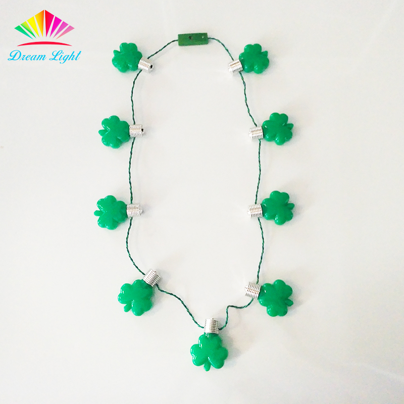 Light up St Patrick's Day Necklace