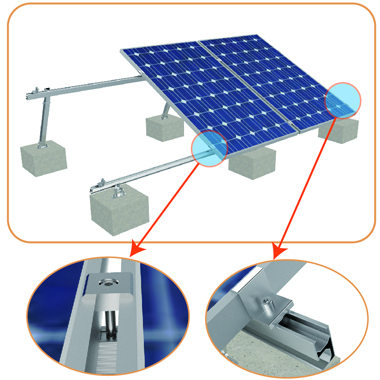 adjustable aluminum pv mounting system