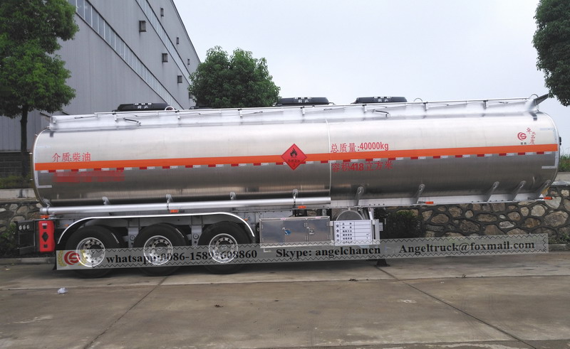 Aluminium alloy tank semi trailer Aluminium alloy tank semi trailer