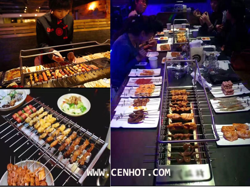 CENHOT Automatic Rotating Indoor Barbecue Charcoal Grill Machine - Application place CENHOT Automatic Rotating Indoor Barbecue Charcoal Grill Machine - Application place