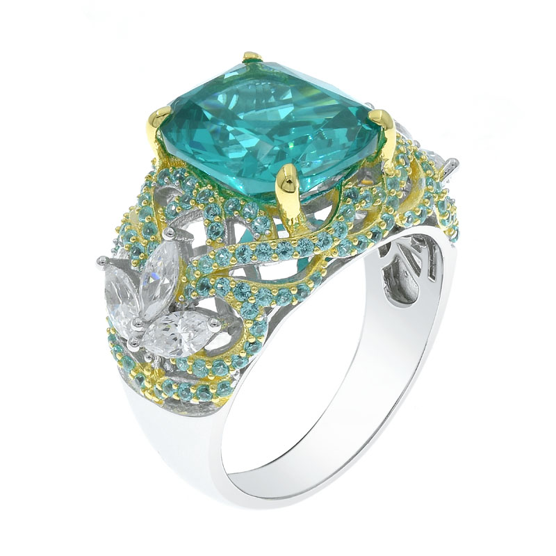 silver ring with twinkle paraiba silver ring with twinkle paraiba