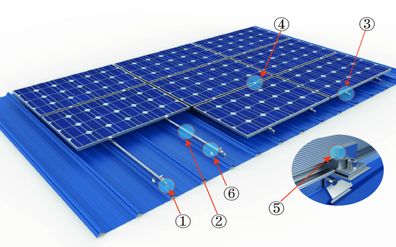 solar panel roof mounting hardware