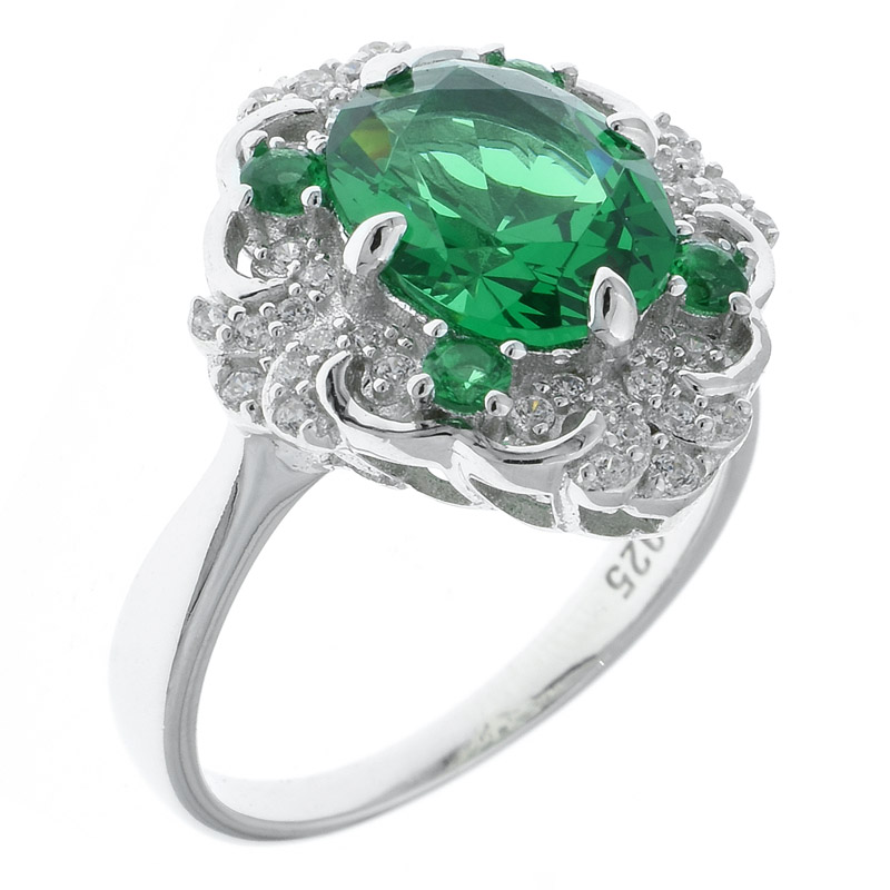 Women Four Prong Set Filigree Ring Women Four Prong Set Filigree Ring