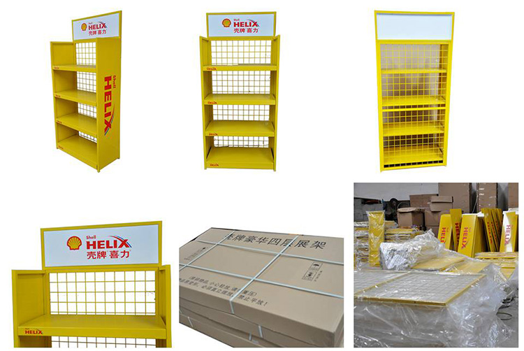 oil display stand made by solid displays