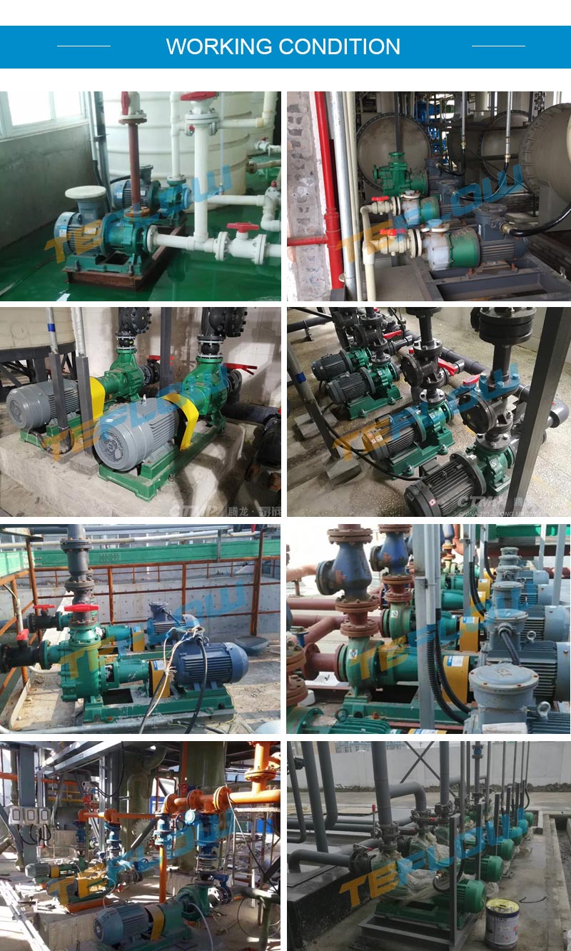 Fluorine plastic centrifugal pump