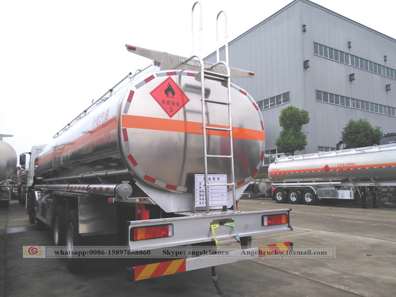 Petrol fuel tanker truck