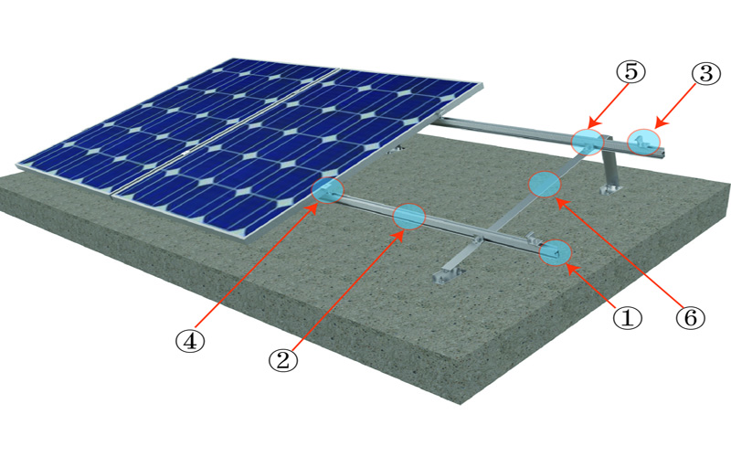 flat roof solar mounting-triangle roof mount