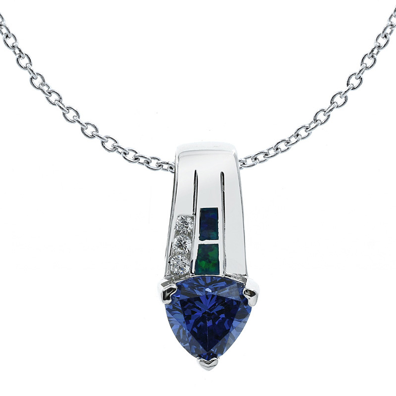silver pendant with opal silver pendant with opal