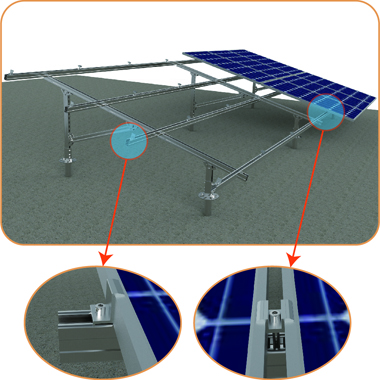 galvanized solar mounting structure