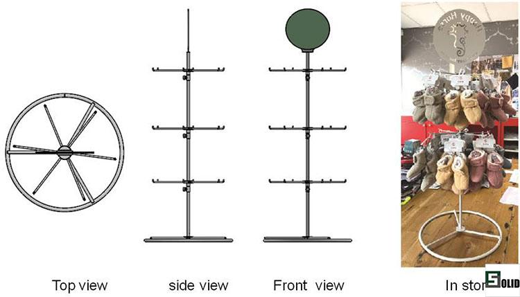 carousel display rack